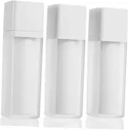 Happyyami 3Pcs Frosted Travel Lotion Bottles Reusable Vacuum Cosmetic Holders Leakproof Toiletry Containers for Skincare Perfume Shampoo More Portable Design