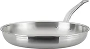 Hestan - ProBond Collection - Professional Clad Stainless Steel Frying Pan, Induction Cooktop Compatible, 12.5-Inch