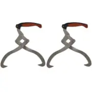 Log Tongs with Ergonomic TPR Handle for Firewood Gripping and Lifting 2 Pack