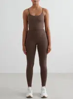 [AIM'N AU] Macchiato Shape Seamless Tights & Strap Singlet Set