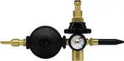 AWLOLWA Balloon Inflator - Dual Mylar & Helium Latex Filler Valve for Perfect Balloon Decorations - Auto Foil Balloon Shut Off Valve - Fits CGA-580 Tank - 0-3000 PSI