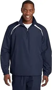 [SPORT-TEK] 1/2-Zip Wind Shirt. JST75 True Navy/White 4XL