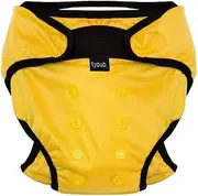Tyoub Reusable Swim Nappy - Baby and Toddler - Adjustable One Size (5-12kg) (Yellow)