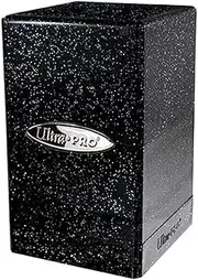Ultra Pro Satin Tower Deck Box, Glitter Black