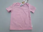 Girls Bonds Newborn Stretchies pink stripe short sleeve tee 000 00 0 NWT