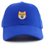 Kid's Happy Shiba Inu Dog Patch Youth Size Twill Cotton Structured Baseball Cap