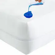Caroline Shatuik Fully Zipper Bed Bug Encasement, Anti Allergy & Anti dust mite Waterproof Single Mattress Protector cover encasement with Zip Single (90 x 190 +30cm)