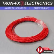 10 Metres RED UL1571 Hookup Wire 30AWG 0.8mm PVC Insulator 10M