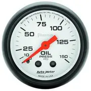 Autometer Phantom Oil Pressure Gauge Mechanical - 6 Feet, 0 - 150 PSI, 2 1/16 Inch, AU5723