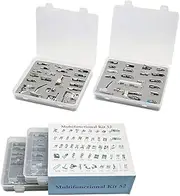 (52plastic) - YICBOR 52pcs Professional Domestic Sewing Machine Presser Foot Set Tool for Brother Singer Janome Kenmore White Low Shank Sewing Machines (52plastic)