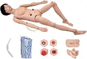 Nursing Skills Training Manikin Patient Size 67in with Interchangeable Genital Bedsore Modules and Trauma Modules, Modules for Nursing Medical Training Teaching Medical Supplies