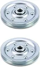 2Pcs Heavy Duty Garage Door Pulley 3 Inch Extension Spring Pulley 200LB Load Garage Door Wire Rope Guide Wheels for Garage Door System