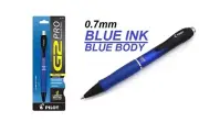 Pilot G2 Pro Premium Retractable Gel Pen 0.7mm BLUE BODY BLUE INK