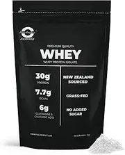 Pure Product Australia - Whey Protein Isolate & Hydrolyzed - 100% Premium Grass Fed - 30g Protein per Serve, Fast Absorbing - Non-GMO - Easy Digesting - 2kg (60 Servings) - Unflavour