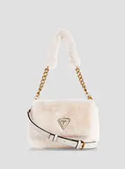 GUESS Women's White Samia Shoulder Bag