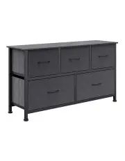 [Levede] Storage Cabinet 5 Drawers in Dark Grey