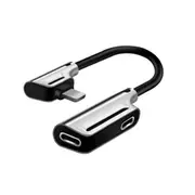 A06 2 In 1 Audio Transfer Cable Lighnting Headphone Adapter for Iphone