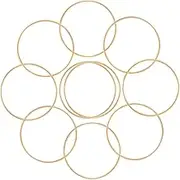 OSOLADY 10pcs Metal Dreamcatcher Rings for DIY Crafts Silver Finish Dreamcatcher Accessories for Wall Hangings and Mandalas Welded Design for Enhanced Durability