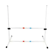 Midlee Dog Agility Bar Jump- Indoor Outdoor Hurdles Adjustable Pet Course