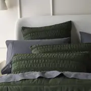 Bianca Vienna Single Polyester Bedspread w/ Pillowcase Set - Green
