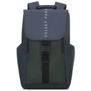 Delsey Securflap 16" Laptop Backpack with RFID - Army