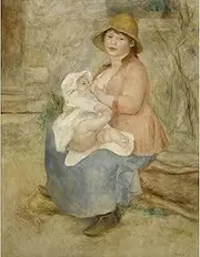 ARTICULOZY Giclee Print Rolled - Renoir - Mother and Child 2-24x18 Inch Canvas Wall Decor Art Print
