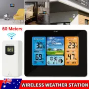 Wireless Digital Weather Station Temperature Barometer Thermometer Rain Gauge