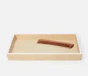 Pigeon & Poodle Maranello Beige/White Tray Large: 13.5"L x 10"W x 1.5"H - NEW!