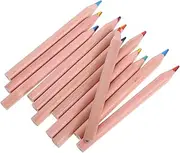 KICHOUSE Pcs Boys and Girls Portable Drawing Pencils Short Easy to Grip Multicolored School Art Supplies for Toddlers