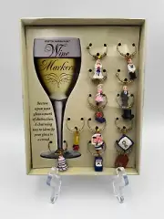 Boston Warehouse Wedding Memories Wine Markers Set of 12 Charms 2001