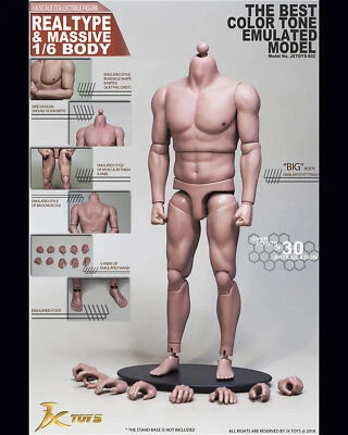 JXtoys 1/6 S02 Asia Skin Strong Man Poseable 12'' Action Figure Model Doll