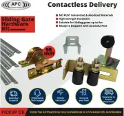 APC 600KG Sliding Gate Hardware Kit up to 8m Wheels, Track, Roller Guide,Stopper