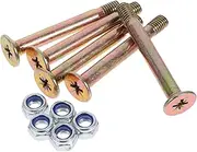 BUTIFULSIC 5pcs Patio Umbrella Replacement Bolts Metal Screws for Secure Mounting of Garden Deck Tent and Awning Accessories Quick Setup Wind Stability