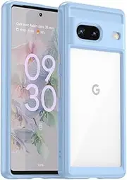 EabHulie Google Pixel 7 Case, Clear PC Back TPU Bumper Case Cover for Google Pixel 7 Blue
