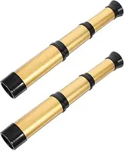 Abaodam 2pcs Boys and Girls Monocular Telescope Toys for Outdoor Adventure Educational Refractor Telescopes Portable Design for Beginner Astronomers