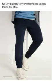Old Navy Go-Dry French Terry Jogger for Men NAVY, BLACK & OLIVE