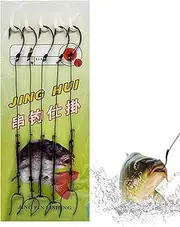 Tandem Fishing Hook,Strong Live Bait Hooks - Stainless Steel Hook, Strong Live Bait Hooks, Barbed Fishing Accessories for Freshwater Outdoor