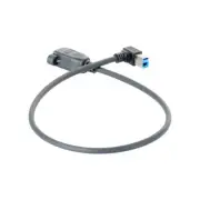 USB 3.0 B Male Right Angled Extension Cable 0.5m Back Panel Adapter Connectors