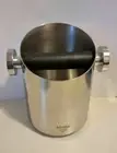 Motta Coffee Espresso Knock Box Stainless Steel Grinds Bin 11cm wide 15cm tall