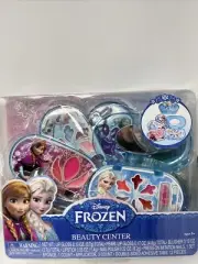 Disney Frozen Beauty Center Make-up Mirror Compact Lip Gloss Elsa Anna Olaf