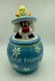 New Looney Tunes "Tweety and Sylvester Best Friends" Cookie Jar/Westland-No Box