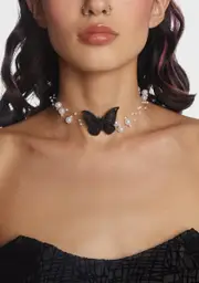 Fixated On Migration Butterfly Choker
