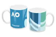 Australian Open Tennis Blue Towel Replica 2022 Design Coffee Cup
