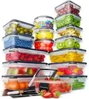 16 Pack Feshory Airtight Food Storage Container Set, Fridge Pantry Organiser New