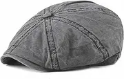 [Panchitalk] Vintage Newsboy Cap Octagonal Cap Driving Cabbie Outdoor Retro Flat Hat for Men