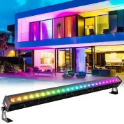 Washer Stage Lights,24pc Beads 3W RGB LED Wall Washer Light Bar Indoor Floor ...