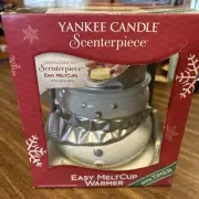 Yankee Candle Snowman Scenterpiece Easy MeltCup Warmer w/Timer - NEW IN OPEN BOX