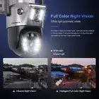 2K 4G SIM Solar Camera Solar Security Camera Auto-Tracking Dual Lens PTZ