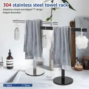 T-Shape Hand Towel Stand Stainless Steel Towel Holder Stand Rustproof pazDU