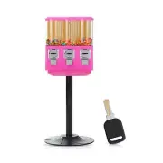 Candy Vending Machine with Stand for Business and Home - Triple Coin Operated...